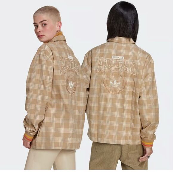 adidas Other - Adidas originals 50th anniversary plaid‎ track jacket logo unisex streetwear